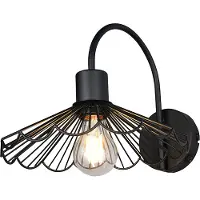 RL REALITY MARGARITA - Wandlamp - Zwart mat - excl. 1x E27 4 W - Wandmontage - Geschikt voor vaste montage of stekker