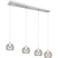 TRIO Hanglamp Flynt 4-lichts chroom