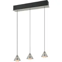 TRIO Hanglamp Romeo, alu / grijs / zink, Woon-/ Eetkamer, metaal, Modern