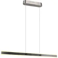 TRIO Moderne hanglamp Arcola 115cm nikkel