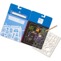 Melissa & Doug PAW Patrol Scratch Art Pad - Activiteitenkrasblok Chase voor onderweg (10 taferelen)