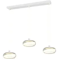 TRIO 3-lichts design hanglamp Tarsia wit