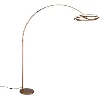TRIO Vloerlamp Amador mokka bruin