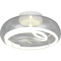 TRIO Design plafondlamp Tarsia wit Ø 40cm