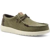 HeyDude Instapper Men Wally Braided Burnt Olive / Delicioso Brown-Schoenmaat 43