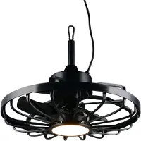 TRIO Zwarte Ventilator Oslo Ø 51cm