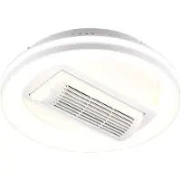 RL LIVE YOUR LIGHT REALITY KURULA - Ventilator - Wit - incl. 1x SMD 37 W - Afstandsbediening - Geintegreerde dimmer - Traploos instelbare lichtkleur - Oscillerend - Zomer- en wintermodus - 6 snelheidsniveaus