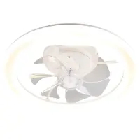 TRIO Witte ventilator Skaulo design Ø 50cm