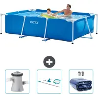 Intex Rechthoekig zwembad - 260x160x65 cm - 4-delig - SCB81