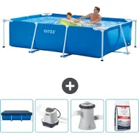 Intex Rechthoekig framezwembad - 260x160x65 cm - 5-delig - SCB53