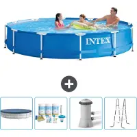 Intex Framezwembad, rond - 366x76 cm - 5-delig, model SCB6