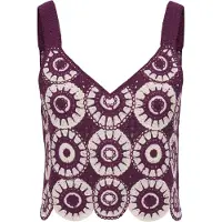 ONLY Top Onlyvonne S/l Top Jrs 15289731 Grape Wine/birch Dames Maat - M