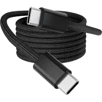 ROLIO USB C Kabel - Oplaadkabel - Magnetisch Oprollen - 100W - USB C naar USB C - 2 Meter - Nylon gevlochten - Geschikt voor iPhone, Samsung en meer - Universeel