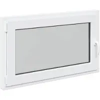 vidaXL Kelderraam RISOR 100 x 70 cm PVC en Glas Wit