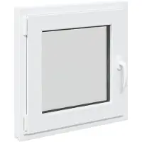 vidaXL Kelderraam RISOR 60 x 60 cm PVC en Glas Wit