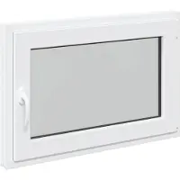 vidaXL Kleur binnenkant kelderraam Wit RISOR 90 x 60 cm