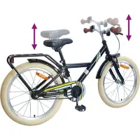vidaXL Kinderfiets 18 Inch voor 5-7 jaar oud Zwart