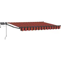 vidaXL Handbediende luifel met LED's 3 x 2,5 m