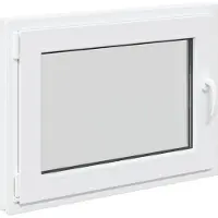 vidaXL Kelderraam RISOR 80 x 50 cm PVC en Glas Wit