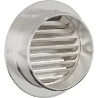 vidaXL Luchtventilatieroosters 8 pcs Zilver 150 mm Roestvrij staal