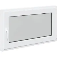 vidaXL Kelderraam RISOR 100 x 70 cm PVC en Glas Wit