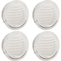 vidaXL Luchtventilatieroosters 4 pcs Zilver 200 mm Roestvrij staal