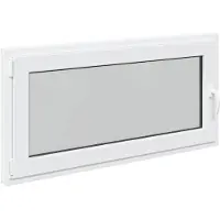 vidaXL Kelderraam RISOR 120 x 60 cm PVC en Glas Wit