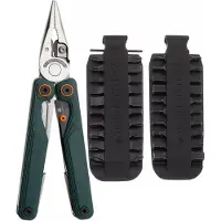 Leatherman Wave Alpha Cascadia Bundle EU300165 Black DLC MagnaCut, Green G10, multitool met Bit Kit 931014-bundel