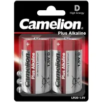 Camelion LR20-BP2 Plus Alkaline Batterijen 1.5V 2 Stuks