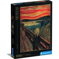 Clementoni - Puzzel - 1000 Stukjes - De Schreeuw - Edvard Munch - Puzzel Voor Volwassenen - Art Collection