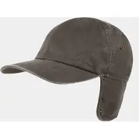 Hatland Trick - Verweerd katoenen pet met oorflap - Bruin - Assorti - S