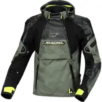 Macna Bradical Textile Summer Jas Groen Geel Maat M