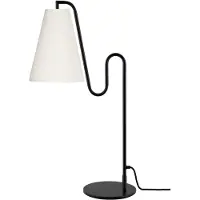 Globen Lighting Tafellamp Lou, wit / opaal, Woon-/ Eetkamer, Textiel / Stof / Zijde, Design, Tafellamp