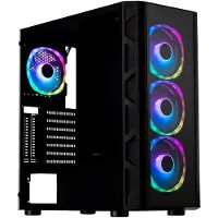 SMX Chest TG - Mid Tower Behuizing ATX Tempered Glass Zwart