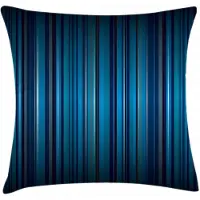 Abakuhaus Havenstrepen Kussenhoes – 40x40 cm – dubbelzijdig bedrukt – rits – marineblauw-teal