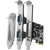 Axagon PCEA-PSN PCIe Adapter chip ASIX AX99100 1x Parallel + 2x Serial + LP *PCIEM *DB9M