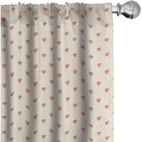 Abakuhaus Valentijns Voorhangen – 2x75x175 cm – Geometrisch – Gedroogde rozen