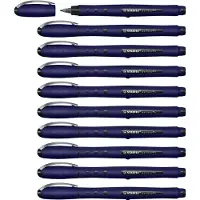 Stabilo worker+ - Rollerball 0.5 mm - NatureCOLORS Wildflower - Ultramarijn Blauw - Doos 10 stuks