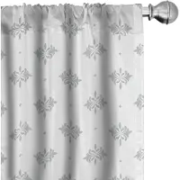 Abakuhaus Gordijnen – 2-delige set 75x225 cm – Microvezel – Pastelpaarsblauw-wit
