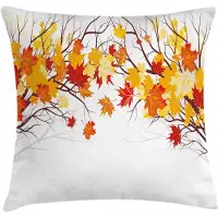 Abakuhaus Cartoon herfstblad kussenhoes 40x40 cm – bedrukt aan twee zijden