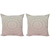 Abakuhaus Mandala kussenhoes – 2x50x50 cm – dubbelzijdig bedrukt – microvezel