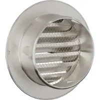 vidaXL Luchtventilatieroosters 8 pcs Zilver 100 mm Roestvrij staal