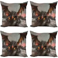 Abakuhaus Fantasy World kussenhoes – Set – 4x40 cm – dubbelzijdig