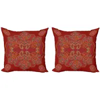 Abakuhaus Mandala kussenhoes – 2-pack – Paisley, microvezel