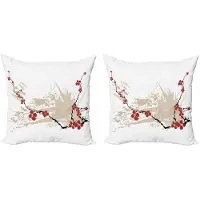 Abakuhaus Bloemenkussenhoes Set – 2x 40x40 cm – Dubbelzijdig bedrukt