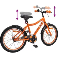 vidaXL Kinderfiets 18 Inch voor 5-7 jaar oud Oranje