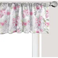 Abakuhaus Vintage bloemen raamvalletje, gordijnvalletje voor keuken en slaapkamer met tunnelzoom, 137 cm x 30 cm, veelkleurig