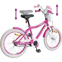 vidaXL Kinderfiets 18 Inch voor 5-7 jaar oud Roze