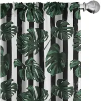 Abakuhaus Junglebladeren gordijnen – 2x75x175 cm – microvezel, halfschaduw