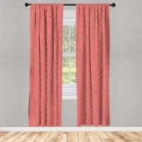 Abakuhaus Raambekleding – 2 Panelen 75x225 cm – Koraal Crème Zalm
